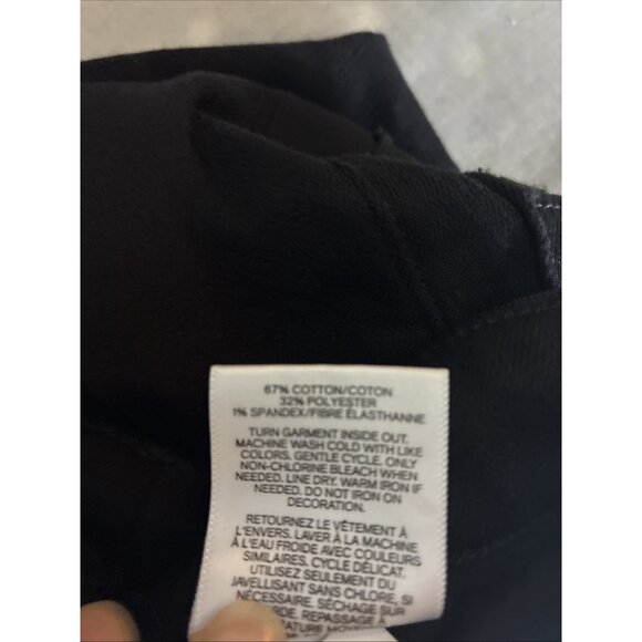 Express Womens 6 Black Super High Rise Ankle Legging Jeans Lace Up Hem Stretch - Picture 7 of 7